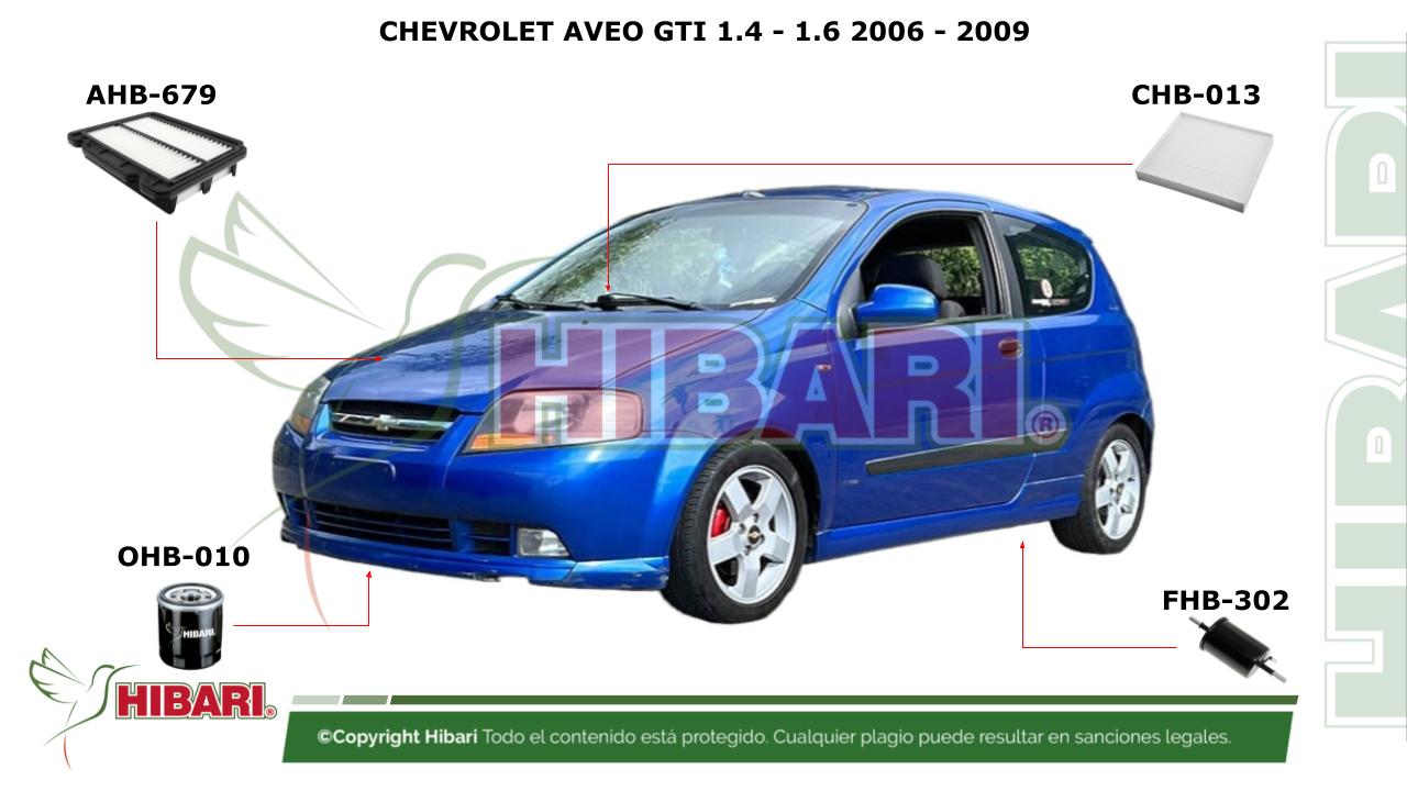 Lee más sobre el artículo CHEVROLET AVEO GTI 1.4 – 1.6 2006 – 2009